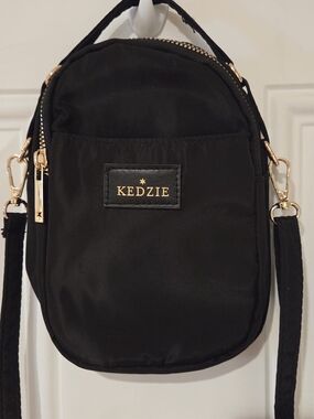 Kedzie Black Crossbody Shoulder Bag